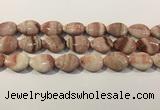 CRC1087 15.5 inches 18*25mm flat teardrop rhodochrosite beads