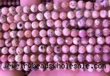 CRC1171 15.5 inches 6mm faceted round rhodochrosite gemstone beads