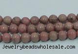 CRC201 16 inches 6mm round rhodochrosite gemstone beads wholesale