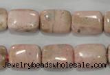 CRC304 15.5 inches 12*16mm rectangle Peru rhodochrosite beads