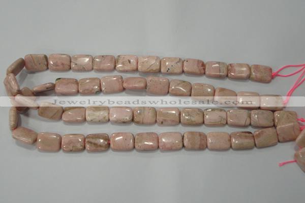 CRC304 15.5 inches 12*16mm rectangle Peru rhodochrosite beads