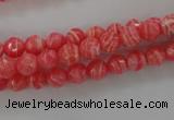 CRC401 15.5 inches 6mm faceted round synthetic rhodochrosite beads