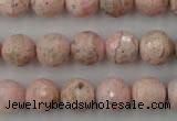 CRC456 15.5 inches 16mm faceted round Argentina rhodochrosite beads