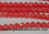 CRC501 15.5 inches 6mm round synthetic rhodochrosite beads