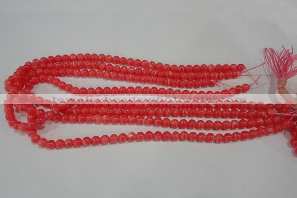 CRC501 15.5 inches 6mm round synthetic rhodochrosite beads