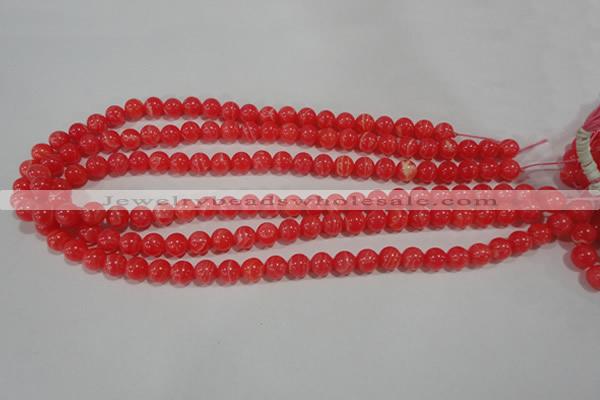 CRC502 15.5 inches 8mm round synthetic rhodochrosite beads