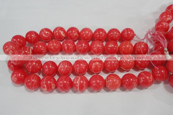 CRC508 15.5 inches 20mm round synthetic rhodochrosite beads