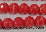 CRC514 15.5 inches 12mm faceted round synthetic rhodochrosite beads