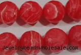 CRC516 15.5 inches 16mm faceted round synthetic rhodochrosite beads