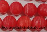 CRC517 15.5 inches 18mm faceted round synthetic rhodochrosite beads