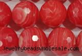 CRC518 15.5 inches 20mm faceted round synthetic rhodochrosite beads