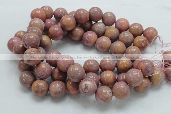 CRC56 15.5 inches 20mm round rhodochrosite gemstone beads wholesale