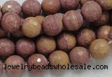 CRC59 15.5 inches 10mm faceted round rhodochrosite gemstone beads