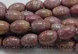 CRC66 15.5 inches 10*14mm rice rhodochrosite gemstone beads