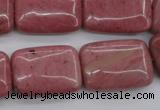 CRC702 15.5 inches 18*25mm rectangle rhodochrosite beads wholesale