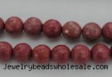 CRC802 15.5 inches 8mm faceted round Brazilian rhodochrosite beads