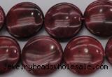 CRC819 15.5 inches 25mm flat round Brazilian rhodochrosite beads