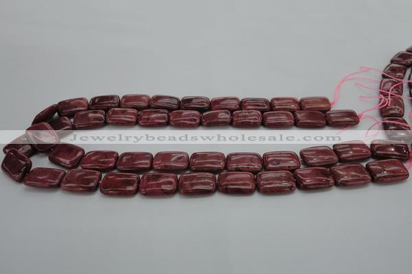 CRC824 15.5 inches 15*20mm rectangle Brazilian rhodochrosite beads