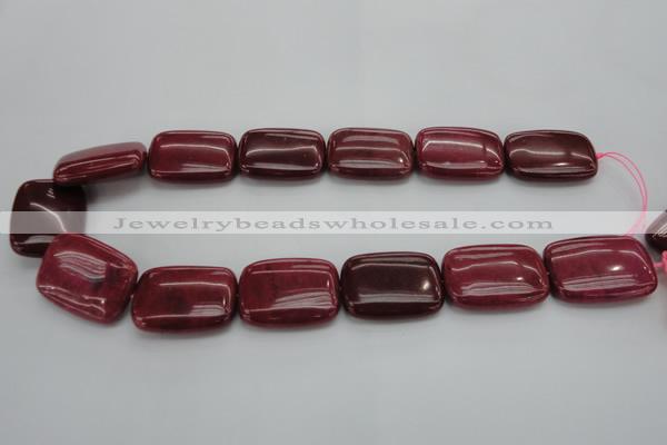 CRC826 15.5 inches 22*30mm rectangle Brazilian rhodochrosite beads