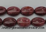 CRC831 15.5 inches 10*14mm oval Brazilian rhodochrosite beads