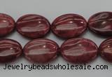 CRC834 15.5 inches 15*20mm oval Brazilian rhodochrosite beads