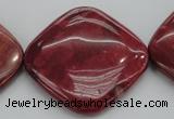 CRC843 15.5 inches 40*40mm diamond Brazilian rhodochrosite beads