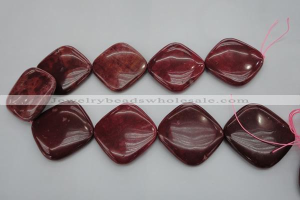 CRC843 15.5 inches 40*40mm diamond Brazilian rhodochrosite beads