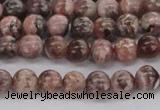 CRC901 15.5 inches 6mm round natural rhodochrosite beads