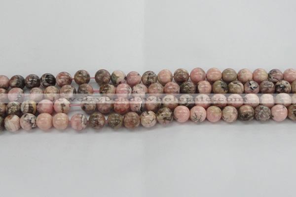 CRC904 15.5 inches 9mm round natural rhodochrosite beads