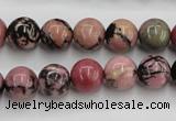 CRD03 15.5 inches 10mm round natural rhodonite gemstone beads