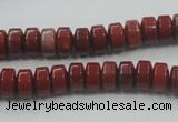 CRE05 16 inches 5*8mm rondelle natural red jasper beads wholesale