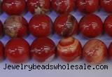 CRE303 15.5 inches 10mm round red jasper beads wholesale