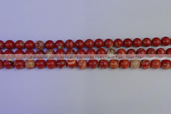 CRE303 15.5 inches 10mm round red jasper beads wholesale