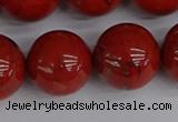 CRE317 15.5 inches 18mm round red jasper beads wholesale