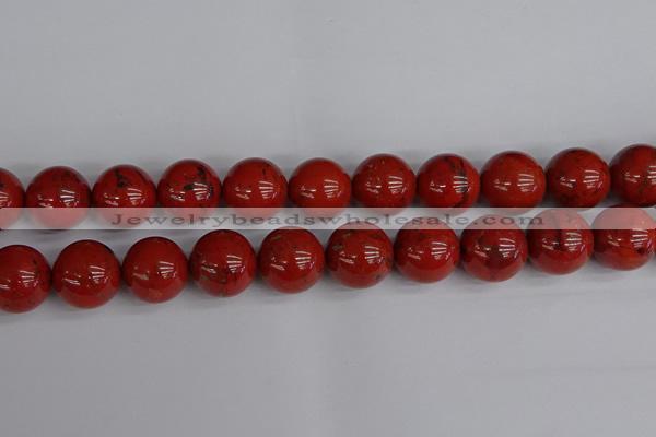 CRE317 15.5 inches 18mm round red jasper beads wholesale