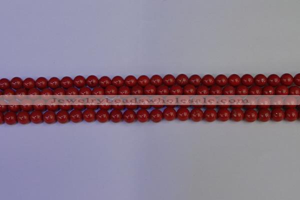 CRE321 15.5 inches 6mm round red jasper beads wholesale