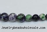 CRF10 15.5 inches multi sizes round dyed rain flower stone beads