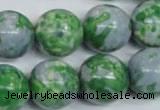 CRF157 15.5 inches 18mm round dyed rain flower stone beads wholesale