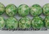 CRF185 15.5 inches 14mm round dyed rain flower stone beads wholesale