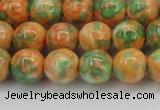 CRF311 15.5 inches 12mm round dyed rain flower stone beads wholesale