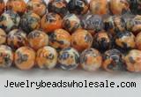 CRF321 15.5 inches 4mm round dyed rain flower stone beads wholesale