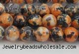 CRF323 15.5 inches 8mm round dyed rain flower stone beads wholesale