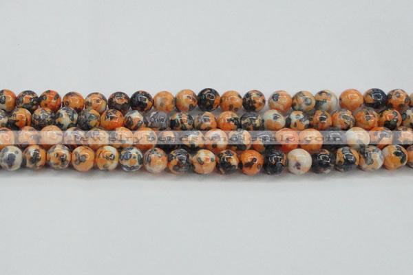 CRF325 15.5 inches 12mm round dyed rain flower stone beads wholesale