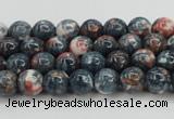 CRF328 15.5 inches 4mm round dyed rain flower stone beads wholesale