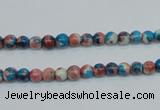 CRF34 15.5 inches 4mm round dyed rain flower stone beads wholesale