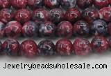 CRF342 15.5 inches 4mm round dyed rain flower stone beads wholesale