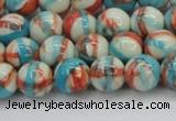 CRF400 15.5 inches 8mm round dyed rain flower stone beads wholesale