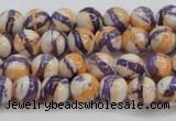 CRF410 15.5 inches 4mm round dyed rain flower stone beads wholesale