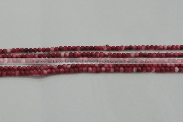 CRF439 15.5 inches 3mm round dyed rain flower stone beads wholesale