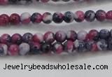 CRF447 15.5 inches 3mm round dyed rain flower stone beads wholesale